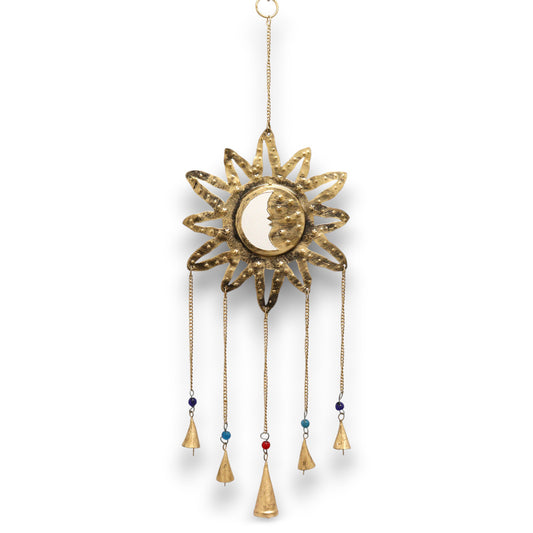 Indian Chimes - Sun Moon Sm Mirror 5 Bells