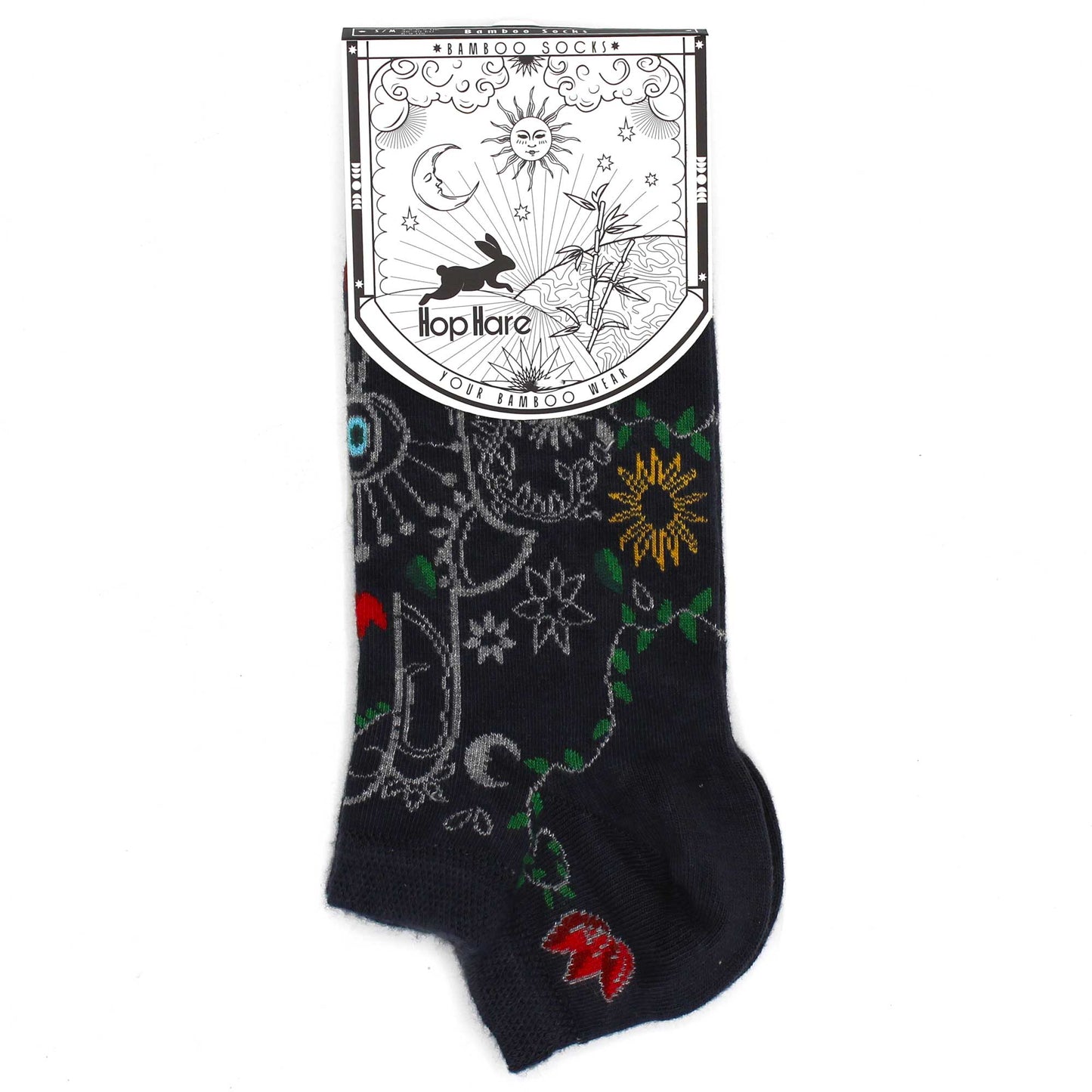 M/L Hop Hare Bamboo Socks Low (7.5-11.5) - Hamsa