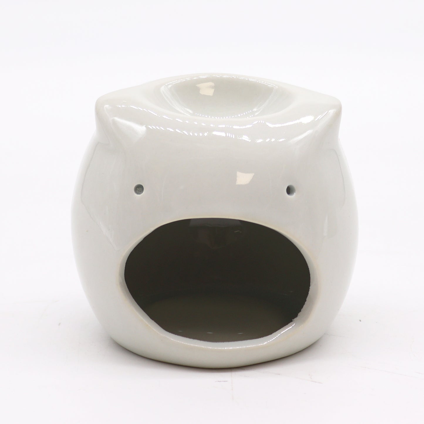 Classic White Oil Burner - Short Owl