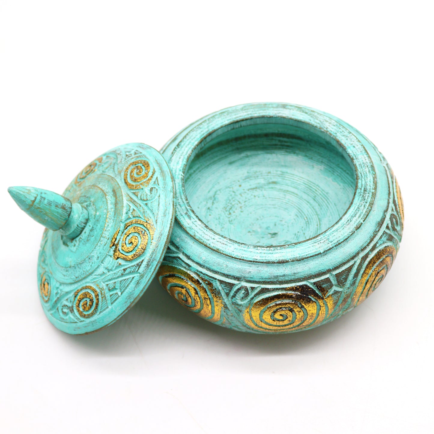 Turquoise Squat  Sweet Jar