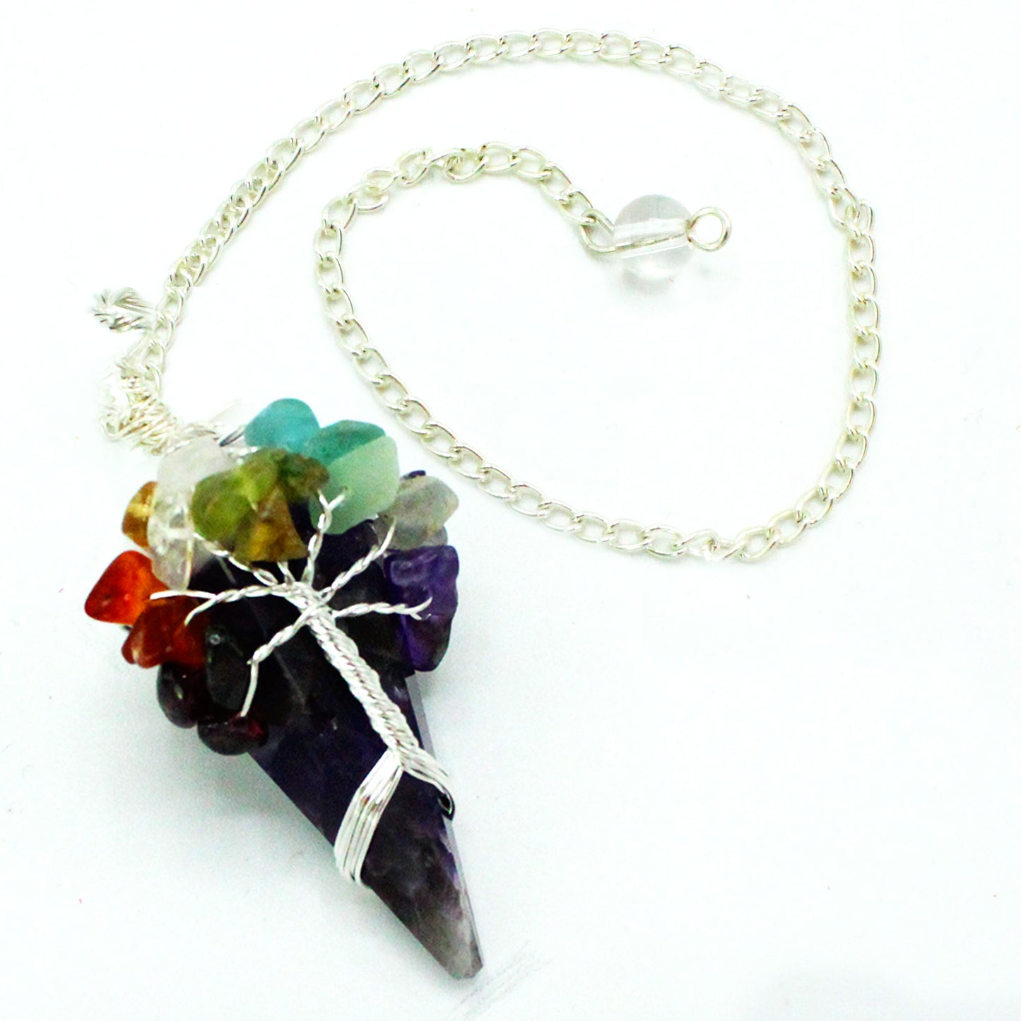 Magic Pendulum - Seven Chakra - Amethyst